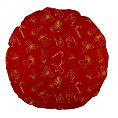 Holy Night - Christmas Symbols  Large 18  Premium Round Cushions by ConteMonfrey