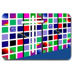 Color Graffiti Pattern Geometric Large Doormat by Hannah976