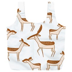 Seamless Deer Pattern Design Full Print Recycle Bag (xxl) by Hannah976