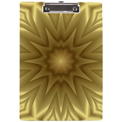 Background Pattern Golden Yellow A4 Acrylic Clipboard by Hannah976