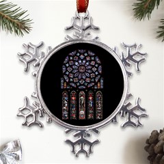 Rosette Cathedral Metal Large Snowflake Ornament by Hannah976