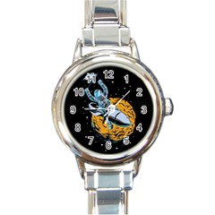 Astronaut Planet Space Science Round Italian Charm Watch by Sarkoni