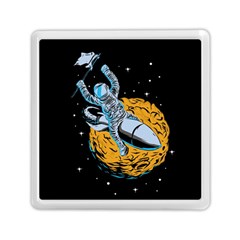 Astronaut Planet Space Science Memory Card Reader (square) by Sarkoni