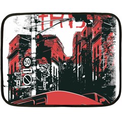 Cars City Fear This Poster Fleece Blanket (mini) by Sarkoni