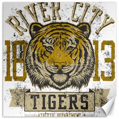 1813 River City Tigers Athletic Department Canvas 12  X 12  by Sarkoni