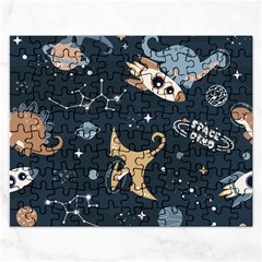 Space Theme Art Pattern Design Wallpaper Rectangular Jigsaw Puzzl by Proyonanggan