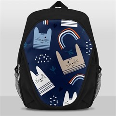 Colorful Cute Cats Seamless Pattern Backpack Bag by Bedest