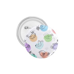 Cartoon Bird Cute Doodle Bird 1 75  Buttons by Bedest