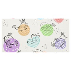 Cartoon Bird Cute Doodle Bird Banner And Sign 4  X 2  by Bedest