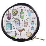 Drinks Cocktails Doodles Coffee Mini Makeup Bag Front