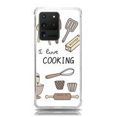 I Love Cooking Baking Utensils Knife Samsung Galaxy S20 Ultra 6 9 Inch Tpu Uv Case by Apen