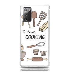 I Love Cooking Baking Utensils Knife Samsung Galaxy Note 20 Tpu Uv Case by Apen