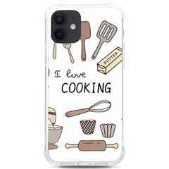 I Love Cooking Baking Utensils Knife Iphone 12/12 Pro Tpu Uv Print Case by Apen