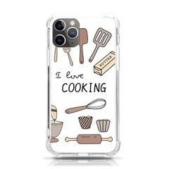 I Love Cooking Baking Utensils Knife Iphone 11 Pro 5 8 Inch Tpu Uv Print Case by Apen