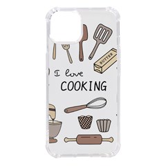 I Love Cooking Baking Utensils Knife Iphone 14 Tpu Uv Print Case by Apen