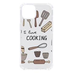 I Love Cooking Baking Utensils Knife Iphone 13 Tpu Uv Print Case by Apen