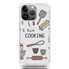 I Love Cooking Baking Utensils Knife Iphone 13 Pro Tpu Uv Print Case by Apen