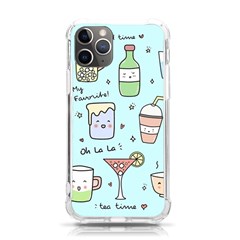 Drinks Cocktails Doodle Coffee Iphone 11 Pro 5 8 Inch Tpu Uv Print Case by Apen