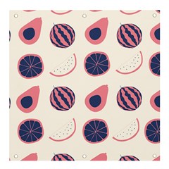 Fruits Halves Pattern Design Banner And Sign 4  X 4  by Apen