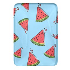 Watermelon Fruit Pattern Tropical Rectangular Glass Fridge Magnet (4 Pack) by Apen