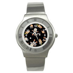 Astronaut Space Rockets Spaceman Stainless Steel Watch by Ravend