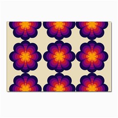 Flower Pattern Design Seamless Postcards 5  X 7  (pkg Of 10) by Ravend