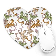 Pattern Design Art Decoration Heart Mousepad by Ravend