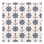 Nautical Seamless Pattern Banner and Sign 4  x 4  Front