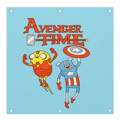 Adventure Time Avengers Age Of Ultron Banner And Sign 4  X 4  by Sarkoni