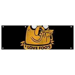 Adventure Time Jake  I Love Food Banner And Sign 9  X 3  by Sarkoni