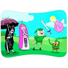 Adventure Time The Legend Of Zelda Parody Velour Seat Head Rest Cushion by Sarkoni