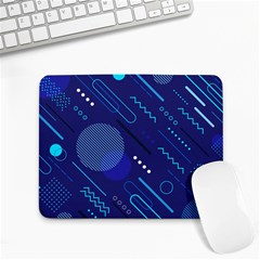 Classic Blue Background Abstract Style Small Mousepad by Bedest