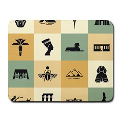 Egyptian Flat Style Icons Small Mousepad by Bedest