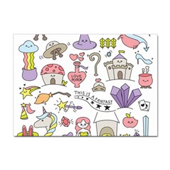 Fantasy Things Doodle Style Vector Illustration Sticker A4 (100 Pack) by Bedest