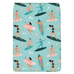 Beach Surfing Surfers With Surfboards Surfer Rides Wave Summer Outdoors Surfboards Seamless Pattern Removable Flap Cover (l) by Bedest