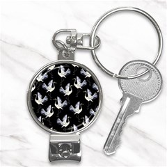 Crane Pattern Nail Clippers Key Chain by Bedest