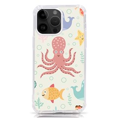 Underwater Seamless Pattern Light Background Funny Iphone 14 Pro Max Tpu Uv Print Case by Bedest