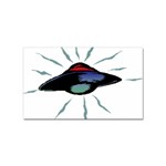 Alien Unidentified Flying Object Ufo Sticker Rectangular (10 pack) Front