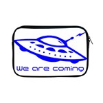 Unidentified Flying Object Ufo Alien We Are Coming Apple iPad Mini Zipper Cases Front