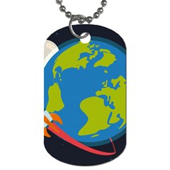 Spaceship Design Dog Tag (two Sides) by Bedest