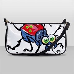 Bug Black Insect Animal Shoulder Clutch Bag by Sarkoni