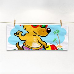 Beach Chihuahua Dog Pet Animal Hand Towel by Sarkoni