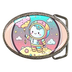 Boy Astronaut Cotton Candy Belt Buckles by Bedest