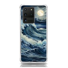 Waves Storm Sea Moon Landscape Samsung Galaxy S20 Ultra 6 9 Inch Tpu Uv Case by Bedest