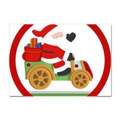 Christmas Santa Claus Crystal Sticker (a4) by Sarkoni