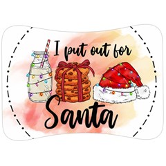 Santa Cookies Christmas Velour Seat Head Rest Cushion by Sarkoni