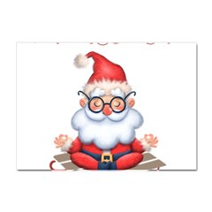 Santa Glasses Yoga Chill Vibe Crystal Sticker (a4) by Sarkoni