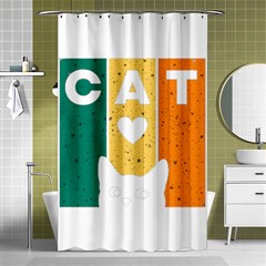 Cat Kitten Pet Animal Feline Cat Shower Curtain 48  X 72  (small)  by Sarkoni