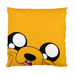 Adventure Time Cartoon Face Funny Happy Toon Standard Cushion Case (two Sides) by Bedest