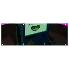 Bmo In Space  Adventure Time Beemo Cute Gameboy Banner And Sign 9  X 3  by Bedest